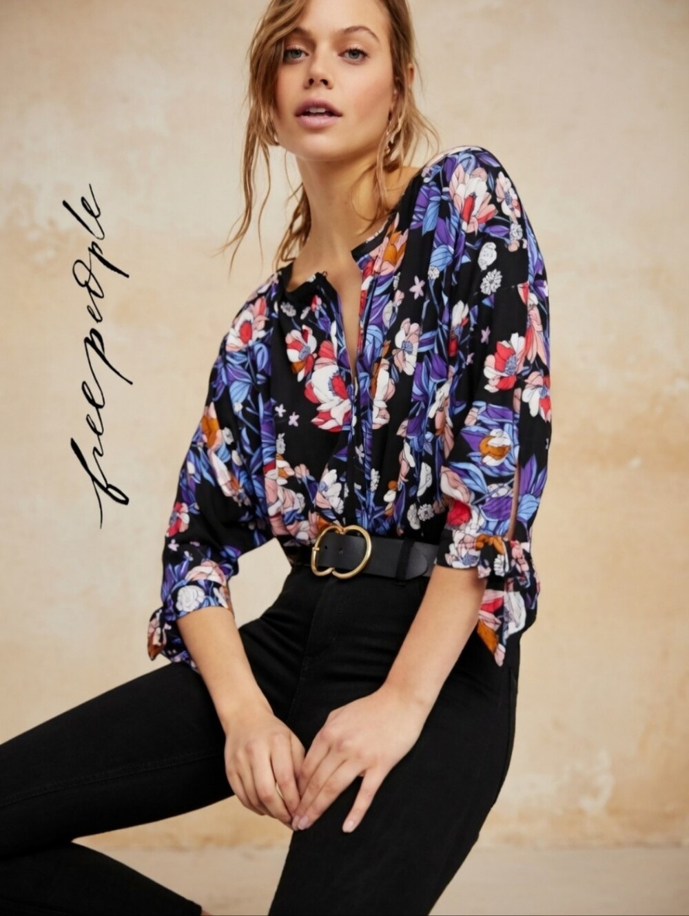 XS/S Free People Keepin' On Tank Tie Tee